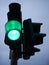 Green traffic light,