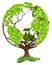 Green Tree Globe Earth World Concept