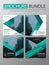 Green triangle concept Square brochure bundle cover, annual report book cover template, business proposal for company