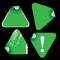 Green triangle labels