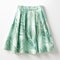 Green Tropical Print Skirt - High-quality Product Catalog Photograph