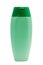 Green tube bottle of shampoo, conditioner, hair rinse, gel isolated