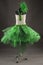 Green tulle dress