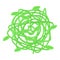 Green tumble weed icon isometric vector. Desert ball