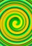 Green twirl circular wave Background.