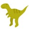Green tyrannosaurus  happy dinosaur with a smile. Isolated. Children&#s vector illustration. Drawn by hands. It can be
