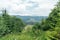 Green Ukrainian mountains. Summer time. Beautiful views of the largest peaks.