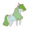 green unicorn animal