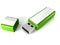 Green usb flash drive memory stick