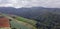 Green valley nature landscape. Mountain layers landscape. Summer in mountain forest landscape. Forest and mountains landscape.