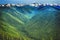 Green Valleys Evergreens Snow Mountains Hurricane Ridge Olympic National Park Washington