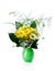 Green vase bouquet