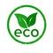 Green vector icon. Eco symbol. Natural product sign
