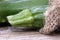 green vegetable courgettes - fresh organic zucchini