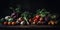 Green Vegetables on a Wooden Table