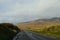 Green Vegetation and Mountain Landscape in a National Road in Ireland