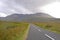 Green Vegetation and Mountain Landscape in a National Road in Ireland