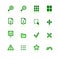 Green viewer icons