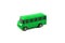 Green vintage toy bus