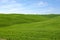 Green virgin fields in Tuscany