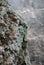 Green volcanic rock at Vesuvius volcano near Naples in Italy