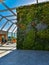 Green wall full of flowers and bushes inside Concordia Design building