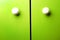 Green wardrobe door