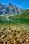 Green water lake Morskie Oko, Tatra Mountains