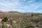 The green way of Lucainena under the blue sky in Almeria