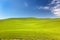 Green Wheat Grass Blue Skies Palouse Washington