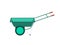 Green Wheel Barrow