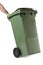 Green wheelie bin