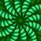 Green whirligig kaleidoscope