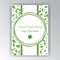 Green white beautifull cover circle lable