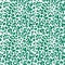 Green on white leopard print seamless repeat pattern background