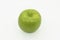 green whole apple granny on a white background