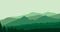 Green and wide expanse of parallax animation video