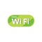 Green WiFi icon is basic vector icon, EPS10