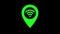 Green Wifi Waypoint Icon Animation