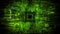 Green wireframe visual design background 3d rendering