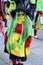 Green witch at Carnival parade, Stuttgart