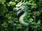 Green wooden Chinese dragon Symbol of 2024