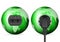 Green world globe outlet socket