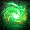 Green Wormhole - Elements of this Image Furnished by NASA