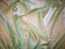 Green wrinkled fabric pattern