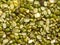 Green and yellow color dry split Mung dal beans