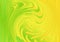 Green and Yellow Fluid Color Whirl Texture Background