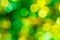 Green and yellow holiday bokeh