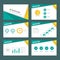 Green and Yellow multipurpose infographic element flat design set for presentation