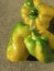 Green and yellow peppers